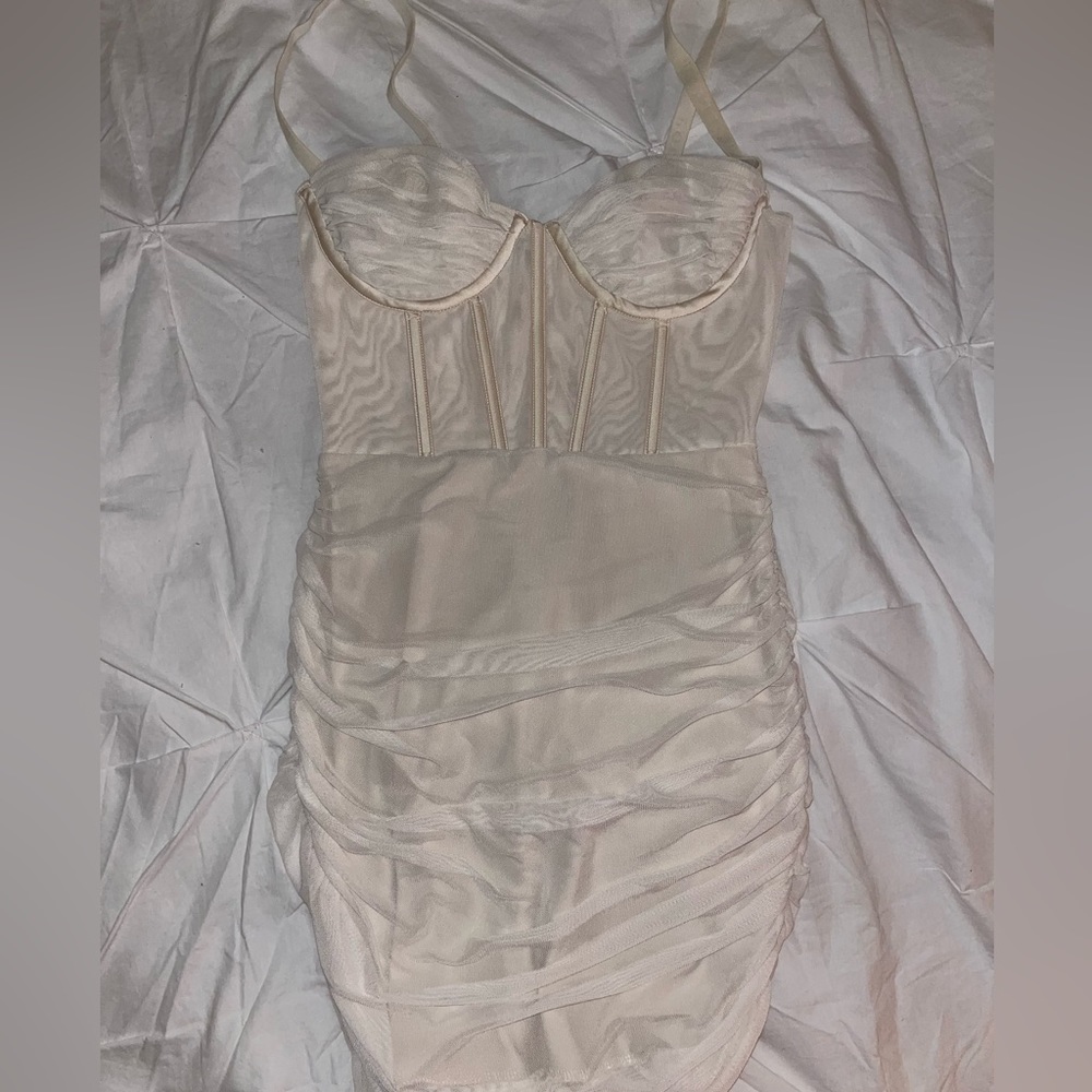 White Fox Corset Dress